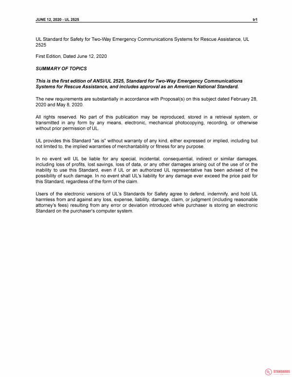 UL 2525 PDF